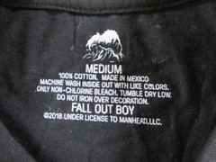 Fall Out Boy Shirt Mens Medium Black Tank Top Mania Skating Llama Muscle Tee NWT
