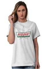 Krispy Kush Funny Marijuana Stoner Munchies Womens or Mens Crewneck T Shirt Tee