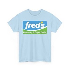 Fred’s Pharmacy & Super Dollar Blue Green Retro Logo T-Shirt