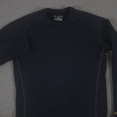 Under Armour Shirt Mens XL Black ColdGear UA Base 4.0 Crew Thermal Fleece Grid