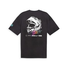 PUMA Mapf1 X Mad Dog Jones Graphic Crew Neck Short Sleeve T-Shirt Mens Black Cas