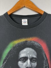 Vintage Y2K 2005 Bob Marley Smoking Tee Delta Tag Sz L Black T Shirt Music Zion