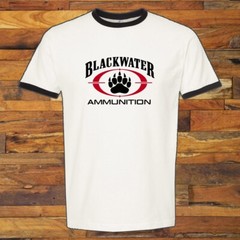 Blackwater Ammunition Academy Guns Firearms Men’s Black Ringer S-3XL
