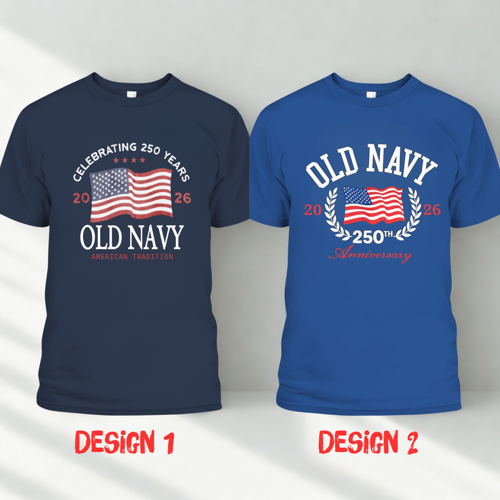Unisex OLD NAVY USA 250th anniversary shirt, US Flag 250 Years Patriotic Tee
