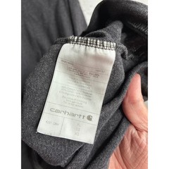 Carhartt Mens Loose Fit Long Sleeve Graphic Logo T-Shirt Charcoal Gray XL K231