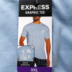 Express Men’s Short Sleeve Soft Cotton Comfortable Crew Neck Graphic Tee