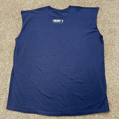 Vintage AND1 Basketball Muscle Shirt Size XXL Sleeveless Navy Blue Made In USA