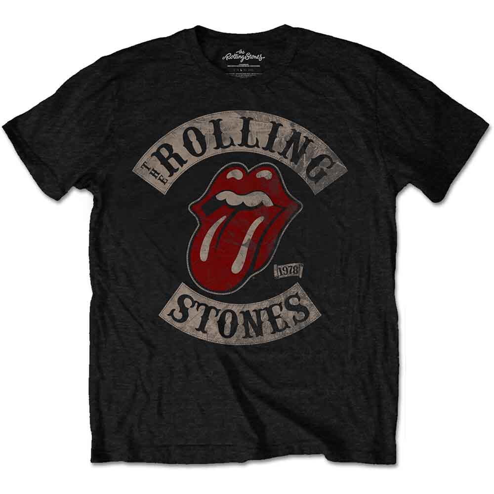 The Rolling Stones Tour 1978 T-Shirt Black New