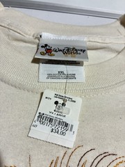 Disney Animal Kingdom Lion Embroidered T Shirt NWT XXL Beige