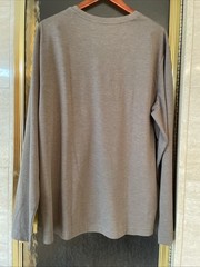 Athletic Works Men’s Taupe Long Sleeve Crew Neck Pocket Tee Size XL New With Tag