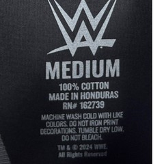 WWE T-Shirt Mens M Black Red The Rock Brahma Bull Graphic NWT
