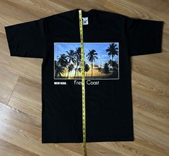 Weiv Gear Mens Large Black T-shirt Cali Graphic Print Front And Back Print