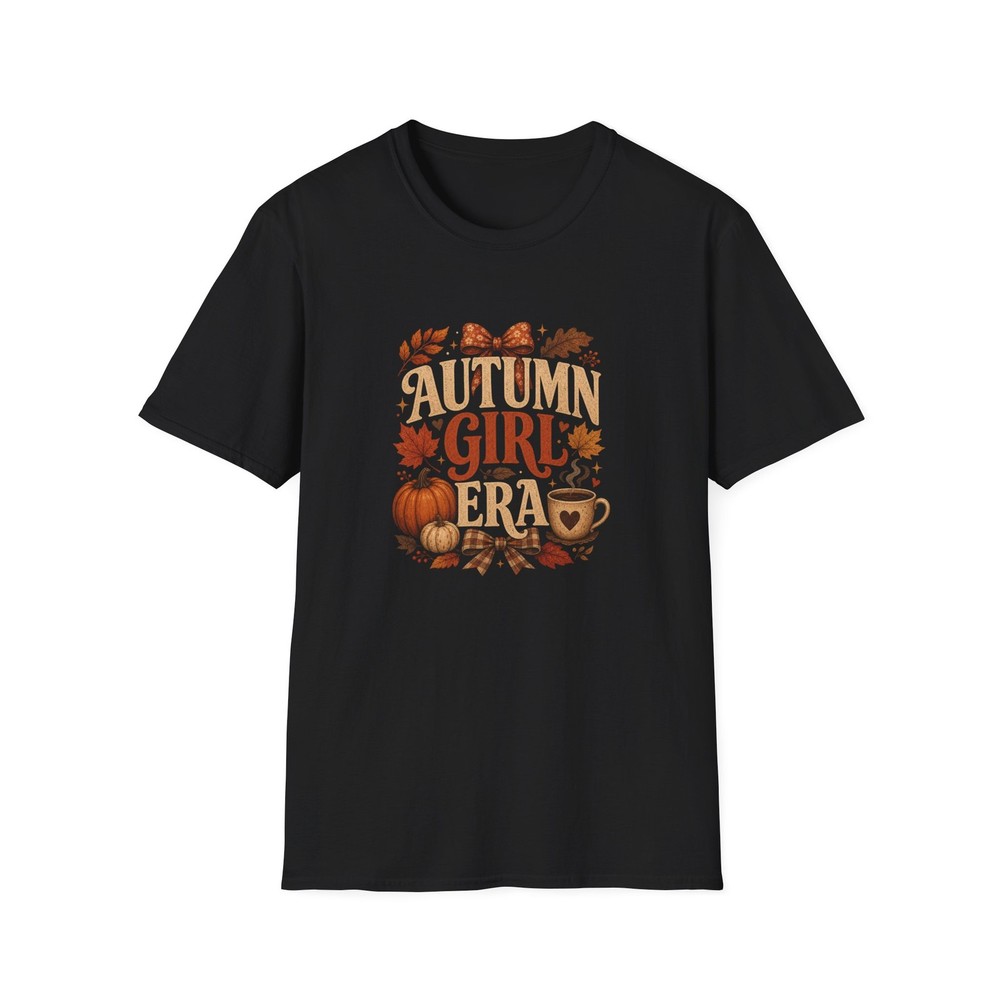 Autumn Girl Era Shirt, Cute Fall Pumpkin Tee Gift for Her