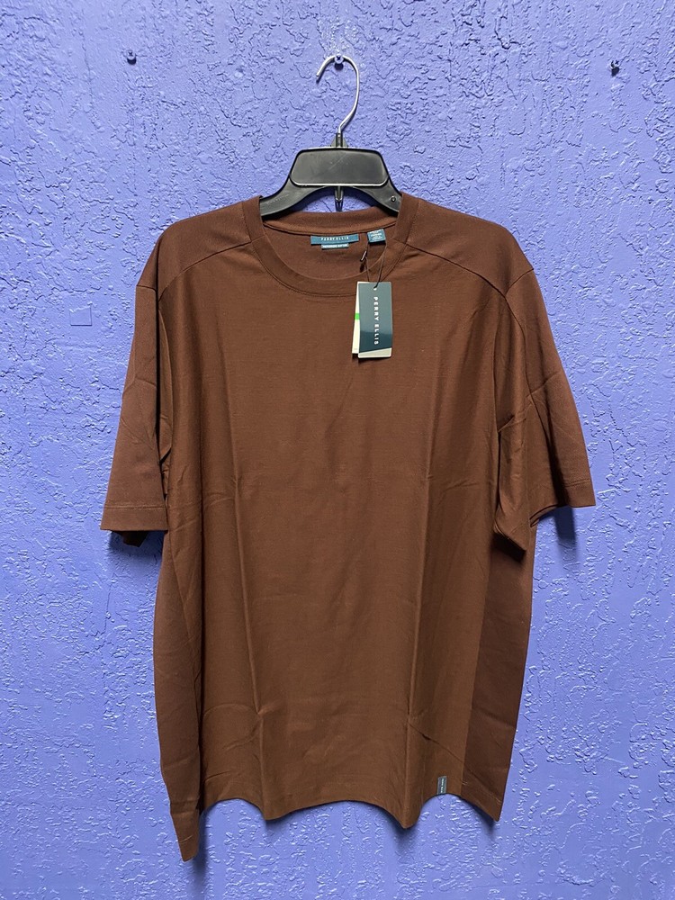 Size Large-Tall Perry Ellis Mens Tee Shirt Big and Tall Texture Block 4HSK7652RT