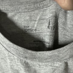 Dwight Schrute False The Office Men’s Size Large Grey Graphic T-Shirt