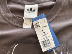 Adidas Originals LA Wings Retro Tee Utility Black Oversized T-Shirt Men’s Sz L