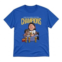 Funny Soccer Legend Caricature T-Shirt Champions 2026 Graphic Tee Black Unisex