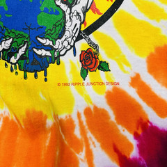 New Unworn Vintage Grateful Dead Band T Shirt 1992 Ripple Junction 90s Tie Dye