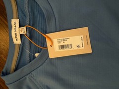 NWT Peter Millar Blue Beaumont Performance Crew LS Pullover Mens Sz XL $145
