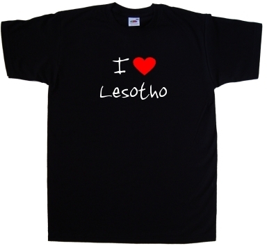 I Love Heart Lesotho T-Shirt
