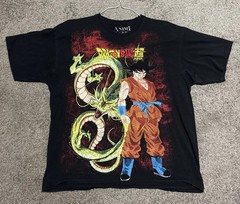 Dragon Ball Super Goku Shenron Anime T-Shirt Black Graphic Tee Adult XL