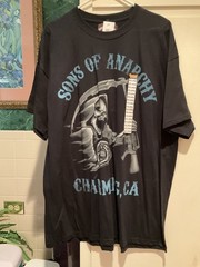 Sons Of Anarchy Grim Reaper Official Road Gear Men’s T-Shirt 2XL Black .
