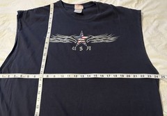Y2k USA Flag Star Logo Tank Men size 2XL Patriotic Independence July 4th