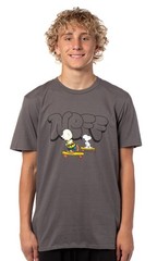 Neff Peanuts Men’s Charlie Brown and Snoopy Skateboard Adventure T-Shirt