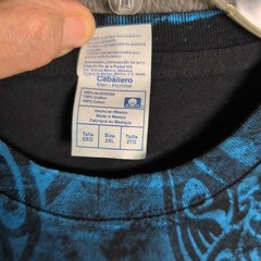 Ocean Whales Shirt Adult 2XL XXL Blue Graphic All Over Screen Print Mens