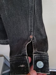 Vintage Calvin Klein Mens Denim Jacket Black Size M Fits Like A Large Or Bigger