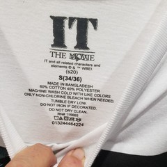 It The Movie T Shirt Clown Mens Long Sleeve Small 34/36 Graphic Sleeve Pennywise