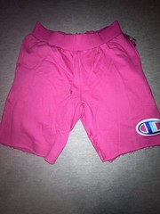 Champion Peony Parade Pink T Shirt & Shorts Set Mens L/XL Reverse Weave NWT