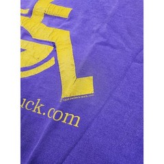 90s Packers Suck! T-Shirt Funny Double Sided Graphic Purple Sz L