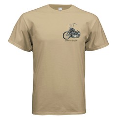 Custom Chopper 3 Vintage Motorcycle Art T-Shirt An Old Man’s Art