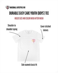 Ice Cream Youth Tee – Strawberry, Soft 60/40 Blend, Breathable, Side-Seamed –…