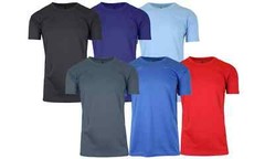 Men’s Moisture Wicking Crew Neck T-Shirt TAGLESS ( Sizes, S-2XL ) NWT FREE SHIPP