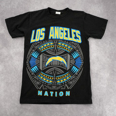Shaka Active Los Angeles Chargers Nation Graphic Tee Black Men’s Size S