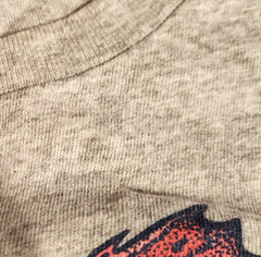 Delta Apparel Mens XL Fish T Shirt Flag Motif Coloring Marks/Spots READ!