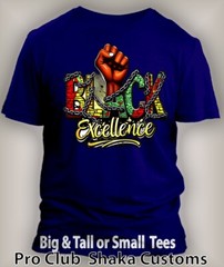 Black Excellence Mens Tee Shirt Graphic Big Tall Sm Black History Junteenth T