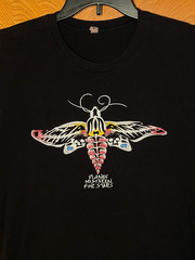 PLANES MISTAKEN FOR STARS Rare MOTH Band T-shirt Black Cotton Sz M No Idea