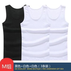 100% Cotton Men’s Sleeveless Tank Top – Solid Muscle Vest Undershirts (3pcs)