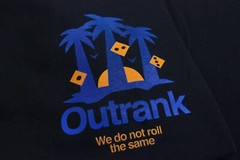 OUTRANK “WE DO NOT ROLL THE SAME ” SNEAKER T-SHIRT NB 1906R Medusa Azul