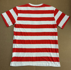 Where’s Waldo? T-Shirt Men’s Size Large Novelty Shirt Red & White Striped Tee