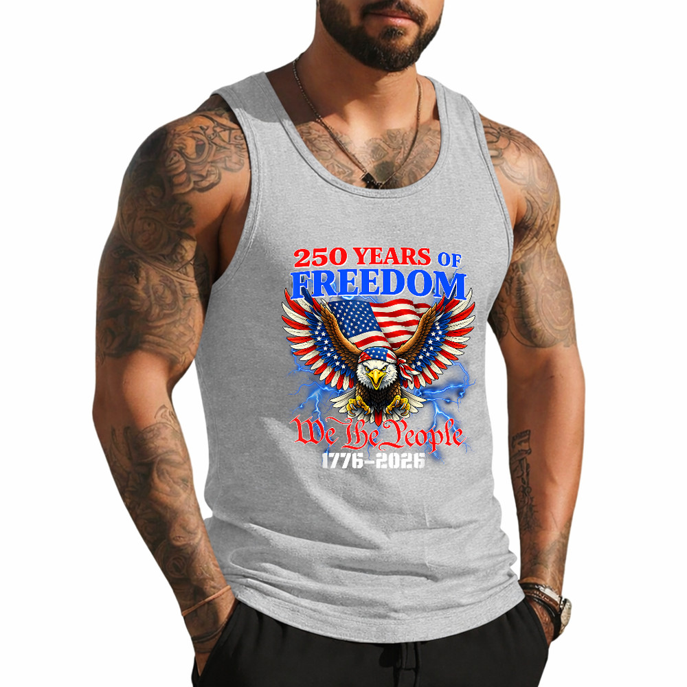 250 Anniversary USA Patriotic Eagle 250th 4th of July Tank Top