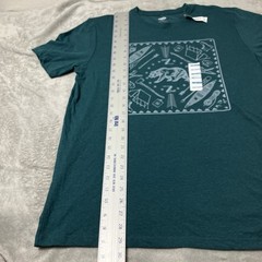 Old Navy Camping Bear Graphic Tee L Green Outdoors Nature Casual Streetwear