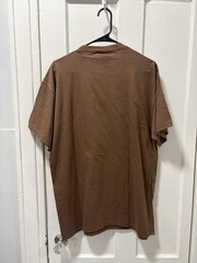 Blatz Beer Shirt Mens Large Brown Logo Triangle Promo Graphic Tee Roll Out