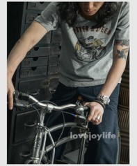 NON STOCK Pure Cotton Men T-Shirt Power & Speed Heavyweight Basic Tee T-Shirts