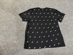 Nike Shirt Mens Large Black Allover Logo Graphic Tee T-Shirt Athletic Sports