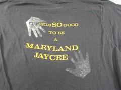Vintage Maryland Jaycee Shirt Mens XL Black Feels So Good Screen Stars 80s Thin