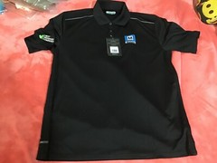 morbern albula ss polo shirt black steel grey medium new With tags